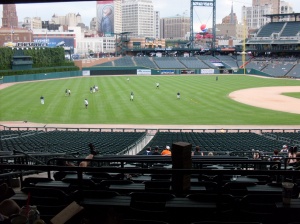 This is just a sample picture I took inside Comerica 